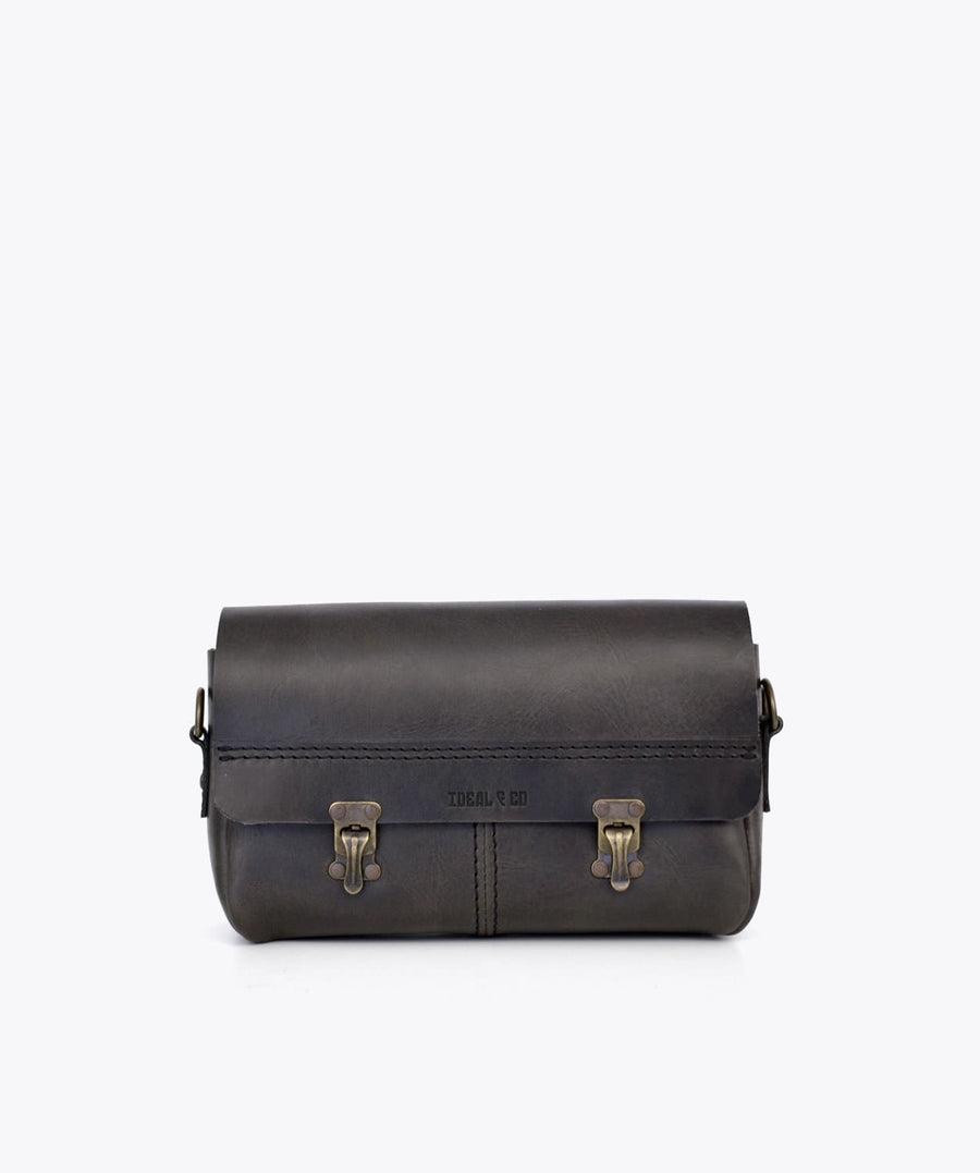 Alviela Shoulder. Saddle Bag. Shoulder strap. bicycle frame leather bag.
