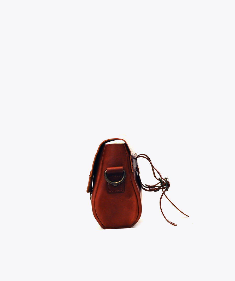 Alviela Shoulder. Saddle Bag. Shoulder strap. bicycle frame leather bag.