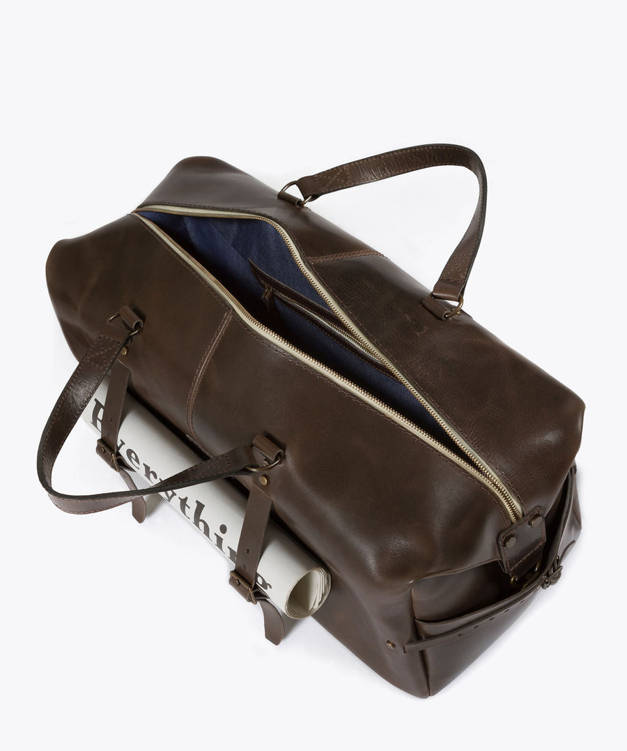 Lapiás Weekend Bag. Weekender bag. Leather bag. Ideal&co